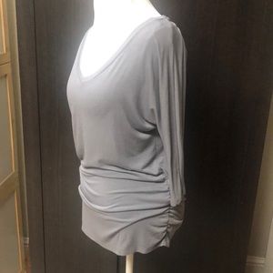 No Boundaries gray rouched shirt size XL